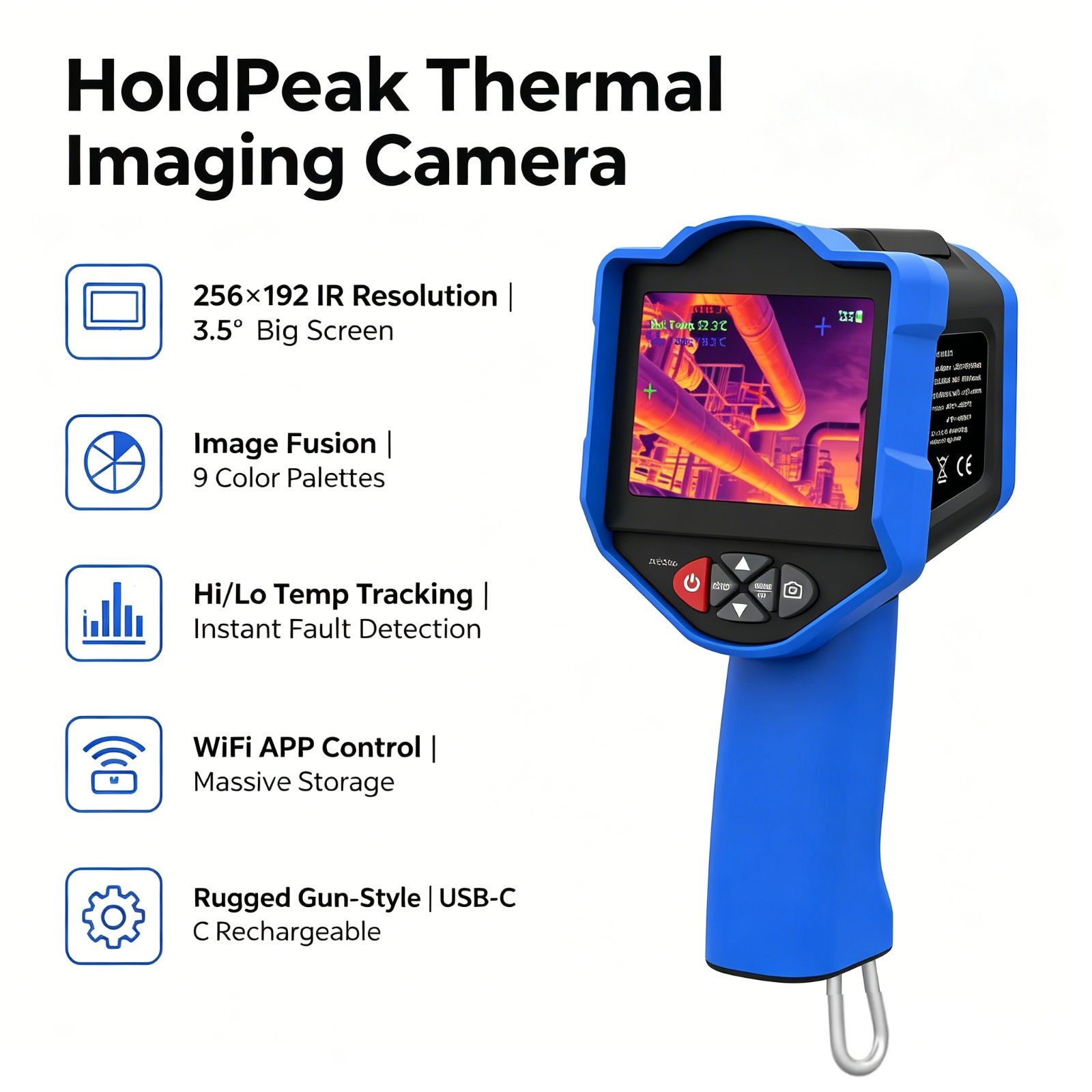 Thermal Imaging Camera Pcb Repair - HoldPeak Termal Görüntüleme Kamerası 256x192 IR